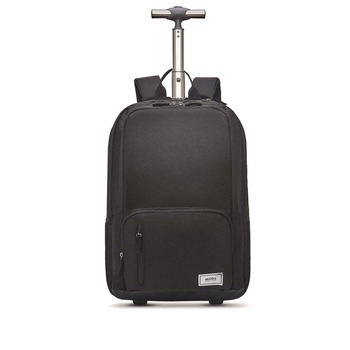 SOLO Bleecker 12.5 in. x 8 in. x 19 in. Recycled Rolling Backpack Fits Devices Up to 15.6 in.- Dark Gray