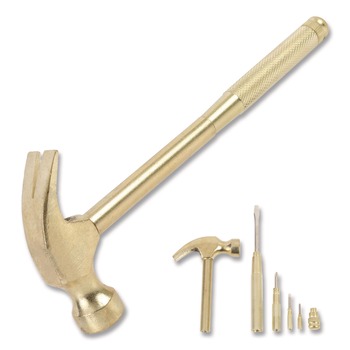 Great Neck 6.5 in. Long Nesting Handle 5-in-1 Carpenter's Hammer with 4 Screwdrivers - Gold