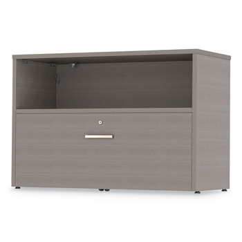 Linea Italia Urban 35.25 in. x 15.25 in. x 23.75 in. 36 in. Credenza Bottom Pedestal - Ash