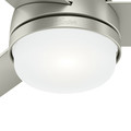 Ceiling Fans | Hunter 54212 48 in. Midtown Matte Nickel Ceiling Fan with LED Light Kit and Remote image number 5