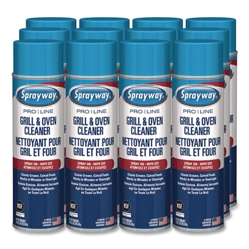 Sprayway PRO LINE 1000058537 18 oz. Aerosol Spray Grill and Oven Cleaner (12/Carton)