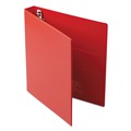  | Avery 79589 Heavy-Duty 1 in. Capacity 11 in. x 8.5 in. 3 Ring Non-View Binder with DuraHinge and One Touch EZD Rings - Red image number 0