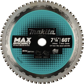 Makita 7-1/4 in. 60T Carbide-Tipped Max Efficiency Saw Blade