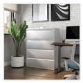  | Alera 25510 42 in. x 18.63 in. x 52.5 in. 4 Legal/Letter Size Lateral File Drawers - Light Gray image number 3