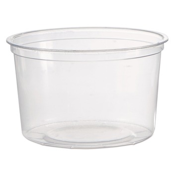 WNA WNA APCTR16 16 oz. Plastic Deli Containers - Clear (50/Pack, 10 Packs/Carton)