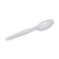 Cutlery | Dixie TM207 Heavy Mediumweight Plastic Polystyrene Cutlery Teaspoons - White (1000/Carton) image number 4