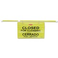 Safety Equipment | Rubbermaid Commercial FG9S1600YEL Site Safety Multi-Lingual 50 in. x 1 in. x 13 in. Hanging Sign - Yellow image number 0