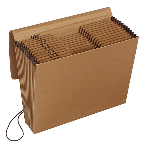 Office Jansan | Pendaflex K-17M-OX Kraft Indexed Expanding File, 12 Pocket, Kraft, Letter, Brown image number 0