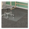 Office Chair Mats | Deflecto CM14443FCOM SuperMat 46 in. x 60 in. Medium Pile Carpet Frequent Use Chair Mat - Rectangle Clear image number 3