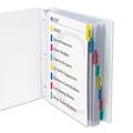 Office Jansan | C-Line 05580 2 in. Sheet Capacity 8-1/2 in. x 11 in. Sheet Protectors with Index Tabs - Assorted Colors (8/Set) image number 1