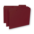 File Folders | Smead 10275 1/3-Cut Tabs, Interior File Folders - Letter, Maroon (100/Box) image number 0