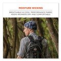 Cooling Gear | Ergodyne 12476 Chill-Its 6615 One Size Fits Most High-Performance Bandana Doo Rag with Terry Cloth Sweatband - Lime image number 1