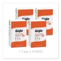 Hand Soaps | GOJO Industries 7255-04 2000 mL NATURAL ORANGE Pumice Hand Cleaner Refill - Citrus Scent (4/Carton) image number 2