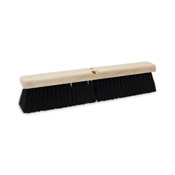 Boardwalk 3 in. Black Medium Weight Polypropylene Bristles 18 in. Brush Floor Brush Head