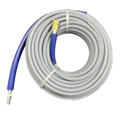 Pressure Washer Accessories | Pressure-Pro AHS285 3/8 in. x 100 ft. Non-Marking 4000 PSI Pressure Washer Replacement Hose with Quick Connect image number 0