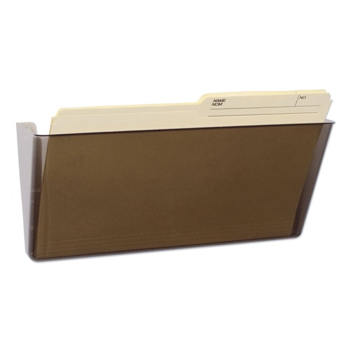 Office Furniture & Lighting | Storex 70208U06C 16 in. x 4 in. x 7 in. Legal Size Wall File - Smoke image number 0
