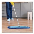 Mops | Gritt Commercial GRI182486PK 48 in. x 5 in. Microfiber Looped Dust Mop Pad Head - Blue (6/Carton) image number 5