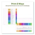 Office Jansan | Avery 11083 Ready Index 11 in. x 8.5 in. 12-Tab 1 to 12 Customizable Table of Contents Dividers with Multicolor Tabs - White (3/Pack) image number 7