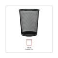 Trash Cans | Universal UNV20008 18-Quart Steel Mesh Wastebasket - Black image number 5