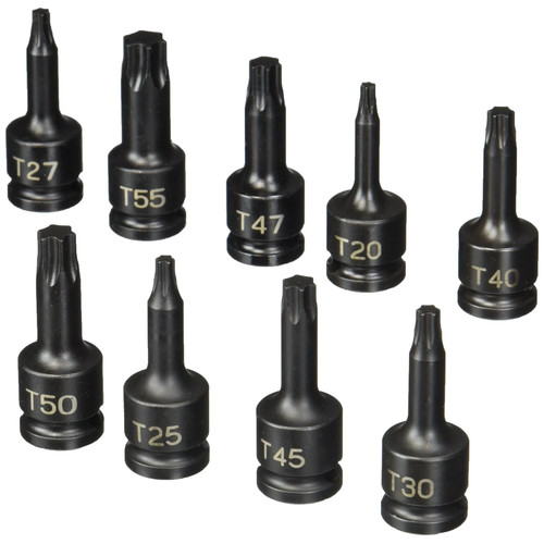  | Grey Pneumatic 1200T 9-Piece 3/8 in. Drive Internal Star Impact Socket Set image number 0