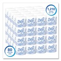 Cleaning & Janitorial Supplies | Scott 5102 Essential Septic-Safe Standard Roll Bathroom Tissue for Business - White (1210 Sheets/Roll, 80 Rolls/Carton) image number 1