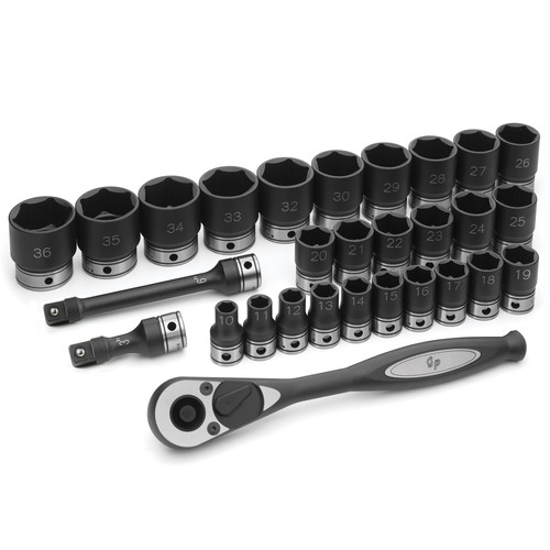 Sockets | Grey Pneumatic 82629M 29-Piece 1/2 in. Drive 6-Point Metric Duo Impact Socket Set image number 0
