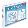 Office Jansan | Cardinal 22122V4 Clearvue 11 in. x 17 in. 1.5 in. Capacity 3 Slant-D Ring Binder - White image number 0