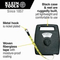 Fish Tape & Accessories | Klein Tools 946-100 100 ft. Woven Fiberglass Tape with Case image number 1