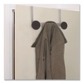  | Alba PMS3P 20 lb Capacity Over the Door 3-Peg Coat Hook - Black image number 4