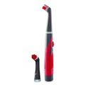 Cleaning & Janitorial Supplies | Rubbermaid 2057486 Reveal Power Scrubber Red/White Nylon Bristles 1.73-in Brush Red Plastic Handle image number 0