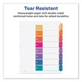 Office Jansan | Avery 11081 Ready Index 11 in. x 8.5 in. 8-Tab 1 to 8 Customizable Table of Contents Dividers - Multicolor Tabs (3/Pack) image number 4