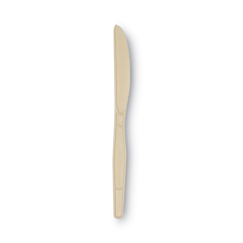 Cutlery | Dixie SSK11B SmartStock Series-O 7 in. Mediumweight Bio-Blend Plastic Cutlery Knives Refill - Beige (40/Pack, 24 Packs/Carton) image number 0
