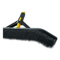 Brooms | Rubbermaid Commercial 2018728 36 in. Polypropylene Bristles Maximizer Push-to-Center Broom - Yellow/Black image number 2