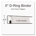 Office Jansan | Cardinal 10350CB Premier 3 Easy Open Locking Slant D Ring 5 in. Capacity ClearVue Binder - White image number 1