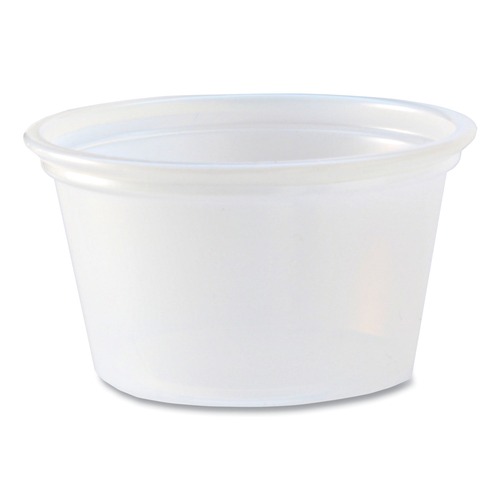 Food Service | Fabri-Kal 000000000009505191 0.75 oz. Plastic Portion Cups - Translucent (10/Carton) image number 0