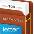 | Pendaflex 95545 3.5 in. Expansion Legal Size Heavy-Duty End Tab File Pockets - Red Fiber (10/Box) image number 2