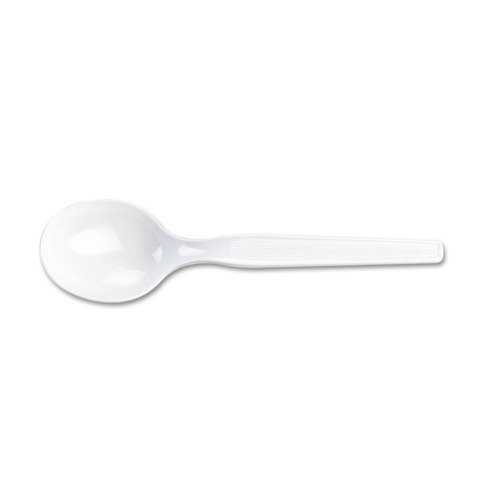 Cutlery | Dixie SM207 Heavy Mediumweight Plastic Cutlery Soup Spoon (1000/Carton) image number 0