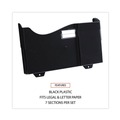 Office Jansan | Universal UNV08174 16 in. x 4.75 in. x 38.25 in. Wall Mount Seven-Pocket Grande Central Filing System - Legal/Letter, Black (7/Pack) image number 4