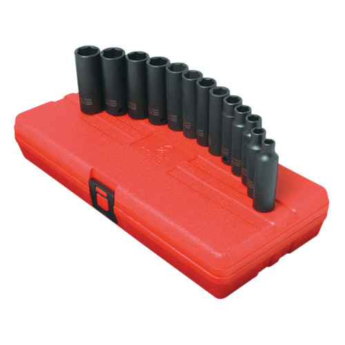  | Sunex 3359 13-Piece 3/8 in. Drive Metric Deep Impact Socket Set image number 0