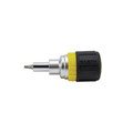 Screwdrivers | Klein Tools 32594 6-in-1 Stubby, Ph, Sl, Sq, Nut Multi-Bit Ratcheting Screwdriver image number 0