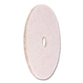 Cleaning & Janitorial Accessories | Boardwalk BWK4017NHE 17 in. Diameter Natural Hog Hair Burnishing Floor Pads - Tan (5/Carton) image number 3