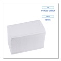 Paper Towels and Napkins | Boardwalk BWK8321 15 in. x 17 in. 2-Ply 1/8-Fold Dinner Napkins - White (10/Carton) image number 8