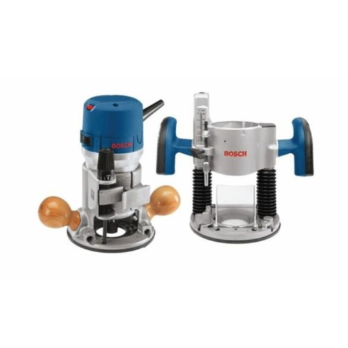 | Bosch 1617EVSPK 12 Amp 2.25 HP Combination Plunge and Fixed-Base Router Kit image number 0