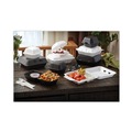 Food Service | Pactiv Corp. YHLW06000000 SmartLock 5.75 in. x 5.75 in. x 3.25 in. Sandwich Foam Hinged Lid Container - White (504/Carton) image number 4