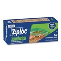 Food Service | Ziploc 383179 6.5 in. x 5.88 in. Resealable Sandwich Bags - Clear (600/Carton) image number 2