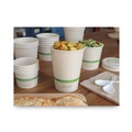 Bowls and Plates | World Centric BO-SU-32 32 oz 4.4 in. Diameter x 5.8 in. h No Tree Sugarcane Paper Bowls - Natural (500/Carton) image number 3