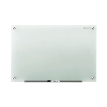 Quartet 72-in x 48-in Infinity Glass Marker Board - White Surface