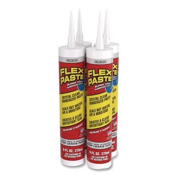 Flex Seal Products 9 oz Flex Paste Super Thick Rubberized Paste - Dries Clear (4/Carton)