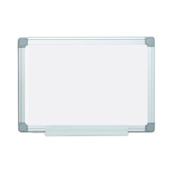 MasterVision Earth Silver 24 in. x 18 in. Easy Clean Dry Erase Boards - White Surface/Satin Aluminum Frame