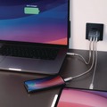 Office Electronics & Batteries | Verbatim 32201 65 Watts 3-Port GaN Wall Charger - Black/Gray image number 3
